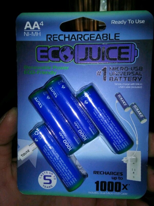 ECO JUICE  RECHARGERABLE BATTERY