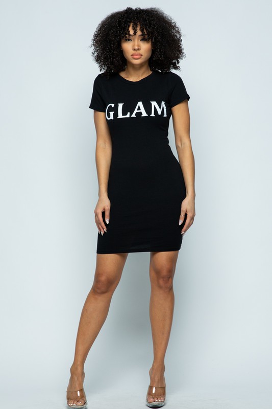 GRAPHIC T DRESS