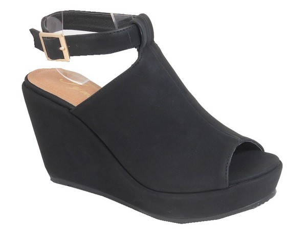 BLACK LADIES WEDGES