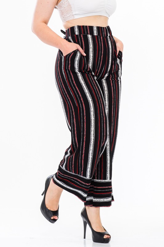 PLUS STRIPE PANTS