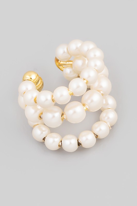 PEARL CLIP EAR JEWELRY