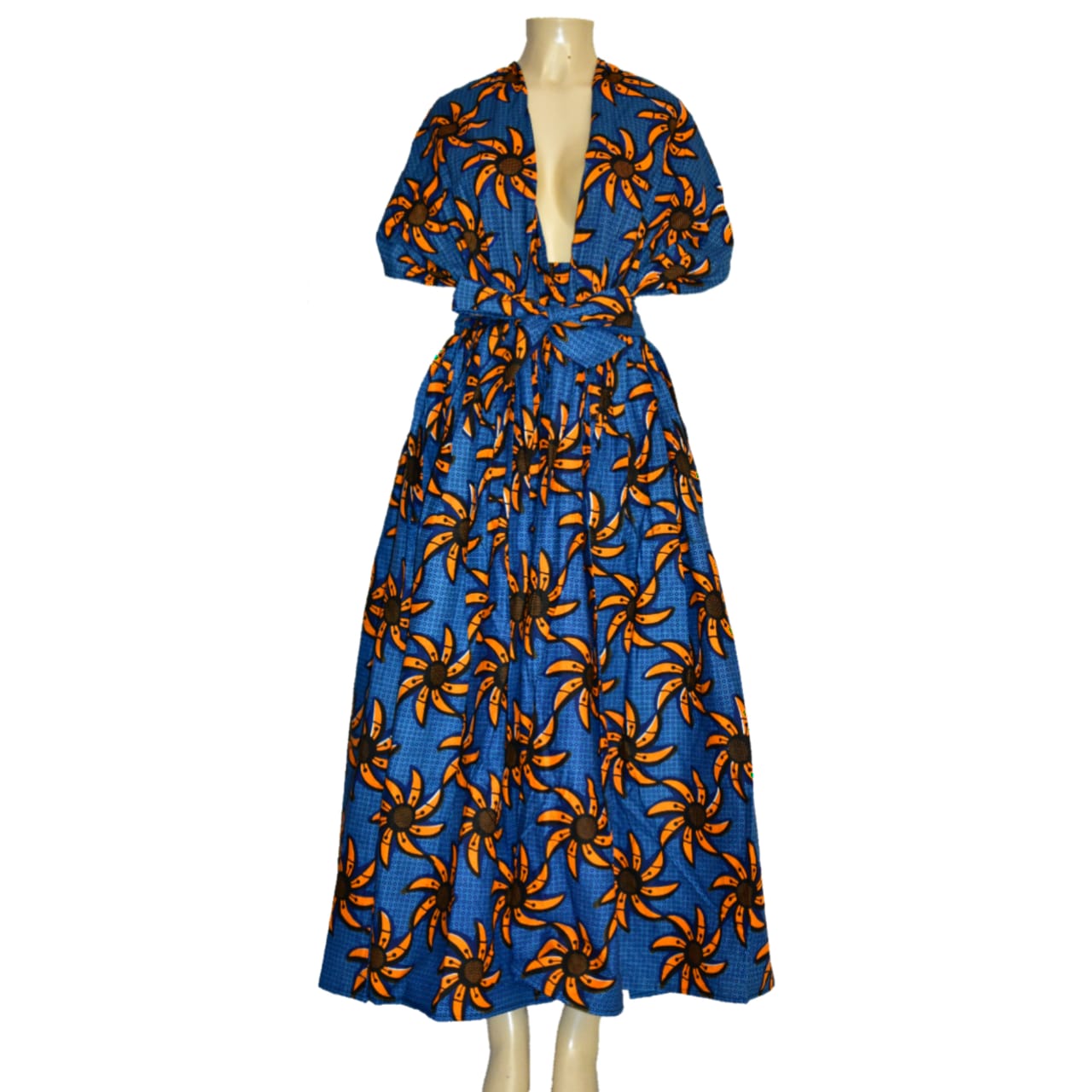 Ankara convertible skirt/dress w head wrap