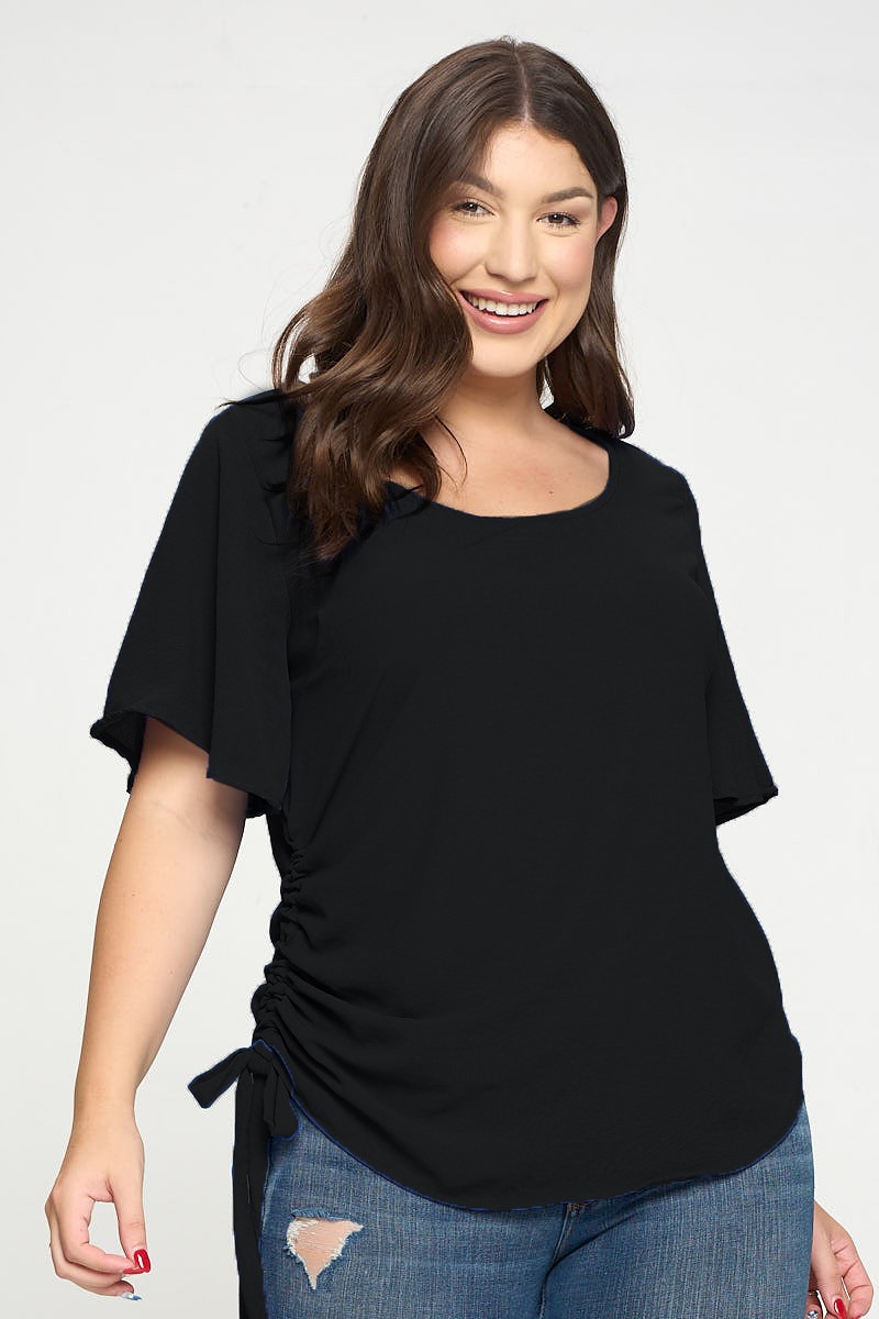 PLUS RUCHED TOP