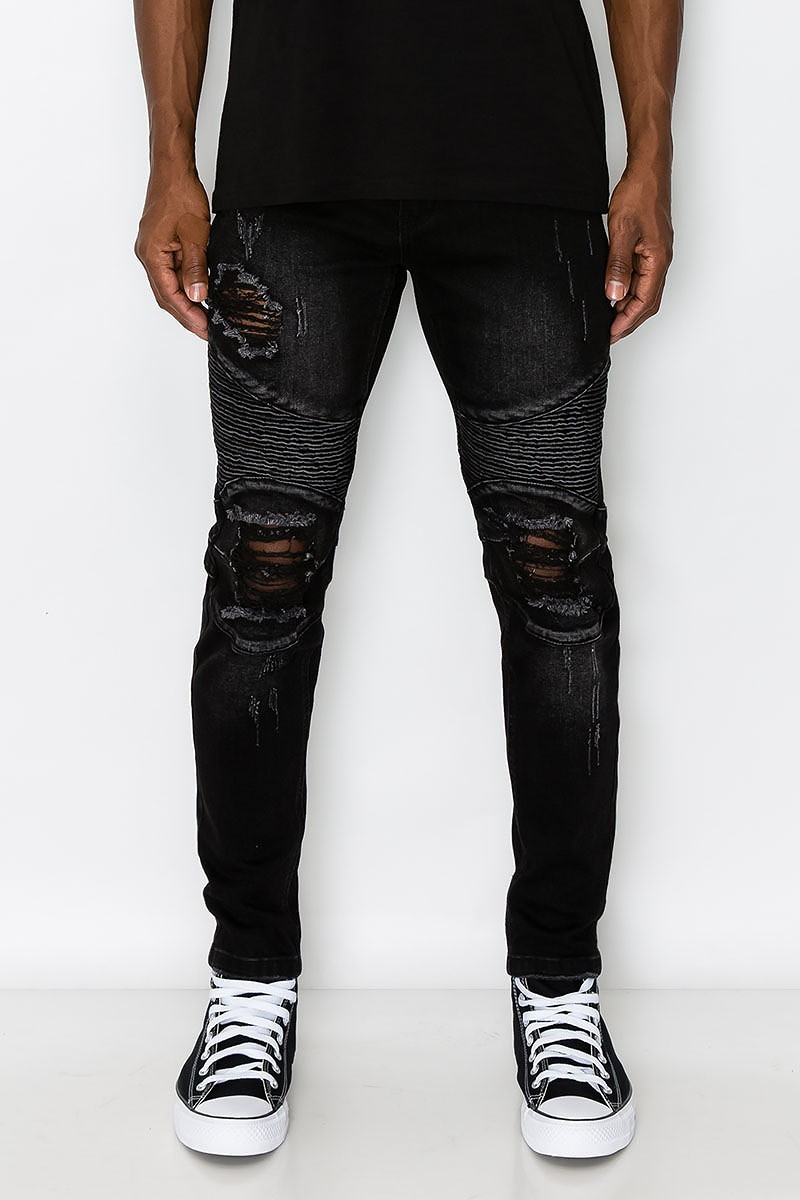 MENS BIKER JEANS