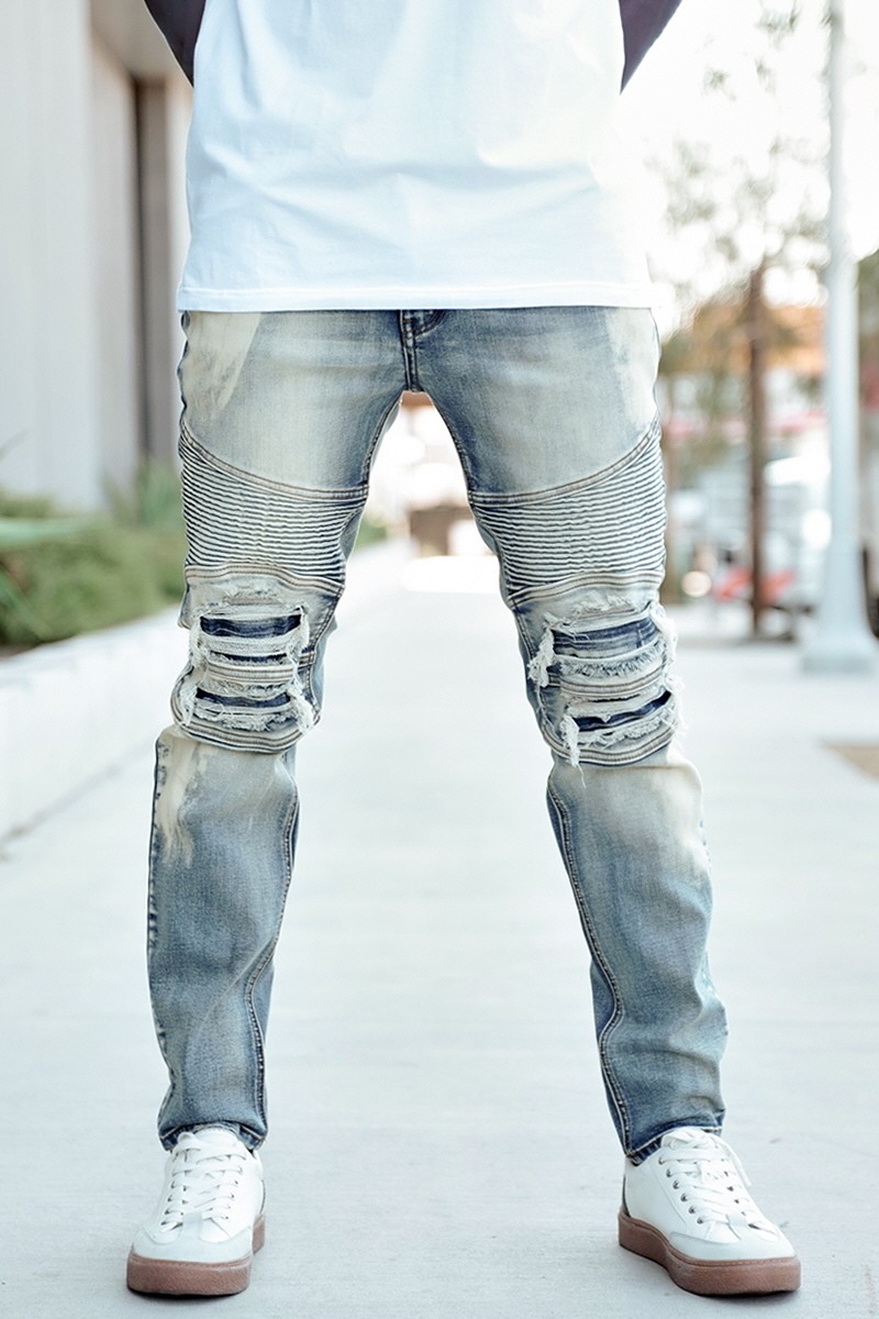 MENS BIKER DENIM