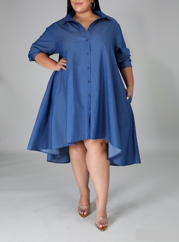 PLUS SHIRT DRESS