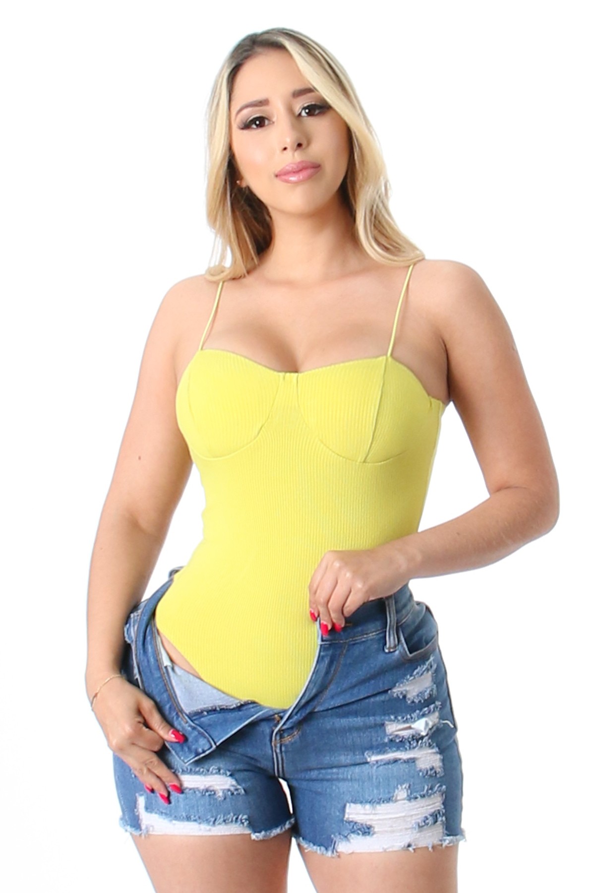 SPHAGETTI STRAP BODYSUITS