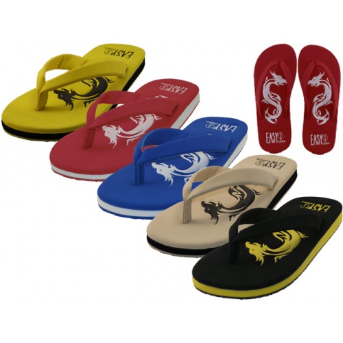 UNISEX DRAGON PRNT SANDALS