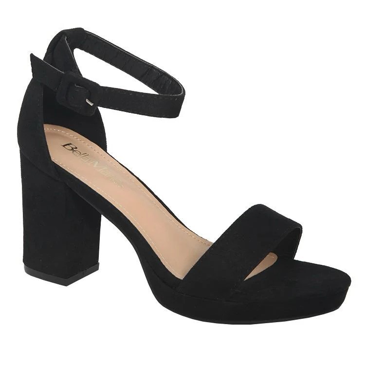 LADIES 2STP BOX HEELS
