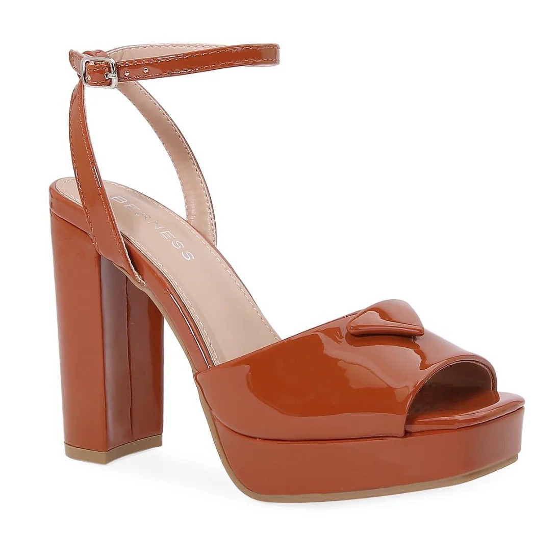 ANKLE STRAP PEEP TOE BOX HEELS