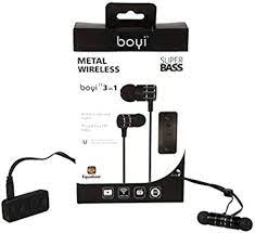 BOYI METAL WIRELESS EARPHONES